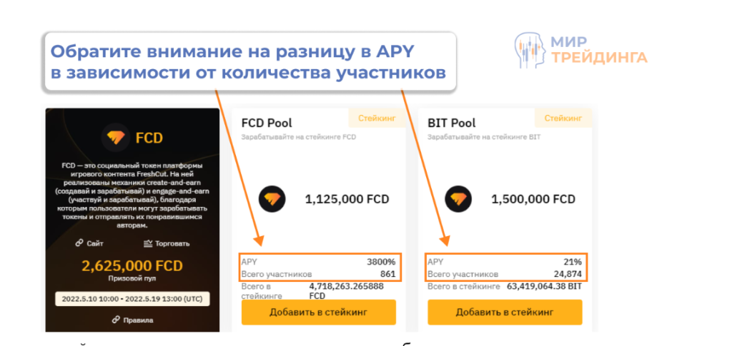 Пул ликвидности APY